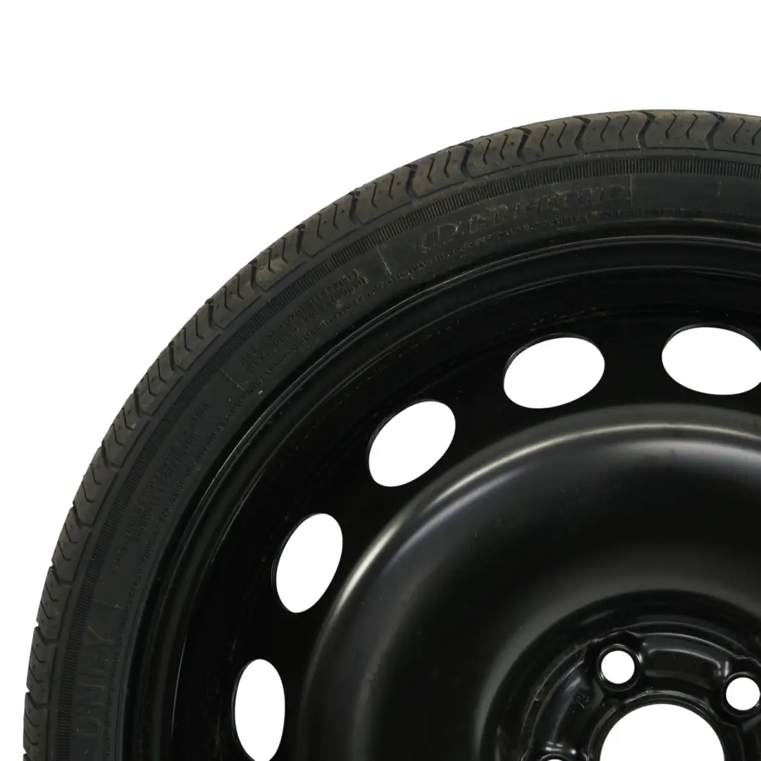 Mk6 Rueda Ahorro Espacio Acero R18 3.5J ET:38 125/60 para VW Polo con número de pieza 2Q0601027AR VW Polo Mk6 Rueda Ahorro Espacio Acero R18 3.5J ET:38 125/60 - SKU 2Q0601027AR - Número de pieza 2Q0601027AR