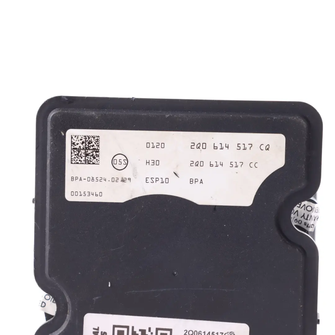 Volkswagen Polo VI AW ABS Pump Brake Control Unit Module 2Q0614517CC - SKU 2Q0614517CQ - Part number 2Q0614517CQ