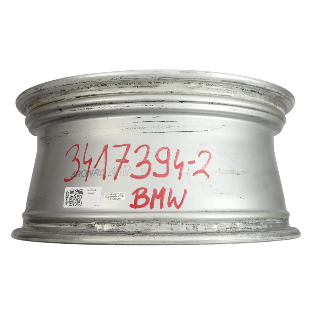 Alloy Rim Double Spoke 205 18" ET:46 8J to BMW X3 Series E83 Wheel with Part number 3417394 BMW X3 Series E83 Wheel Alloy Rim Double Spoke 205 18" ET:46 8J - SKU 3417394-2 - Part number 3417394