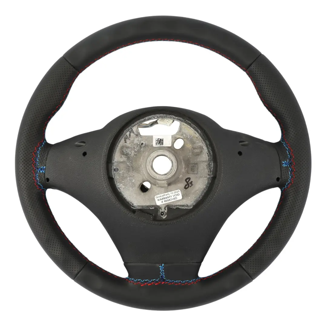 E83N NEW Black Leather Sport Steering Wheel M-tricoloured to BMW X3 E83 LCI with Part number 3448457 BMW X3 E83 LCI E83N NEW Black Leather Sport Steering Wheel M-tricoloured - SKU 3448457-2 - Part number 3448457