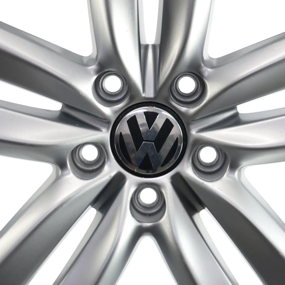 VW Volkswagen Passat B7 Silver Wheel Alloy Rim 18" 8J ET44 - SKU 3AA601025H-2 - Part number 3AA601025H