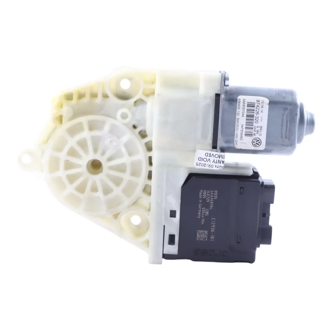 Window Electric Motor Right O/S to VW Volkswagen Passat B7 Rear with Part number 3AA959704A VW Volkswagen Passat B7 Rear Window Electric Motor Right O/S - SKU 3AA959704A - Part number 3AA959704A