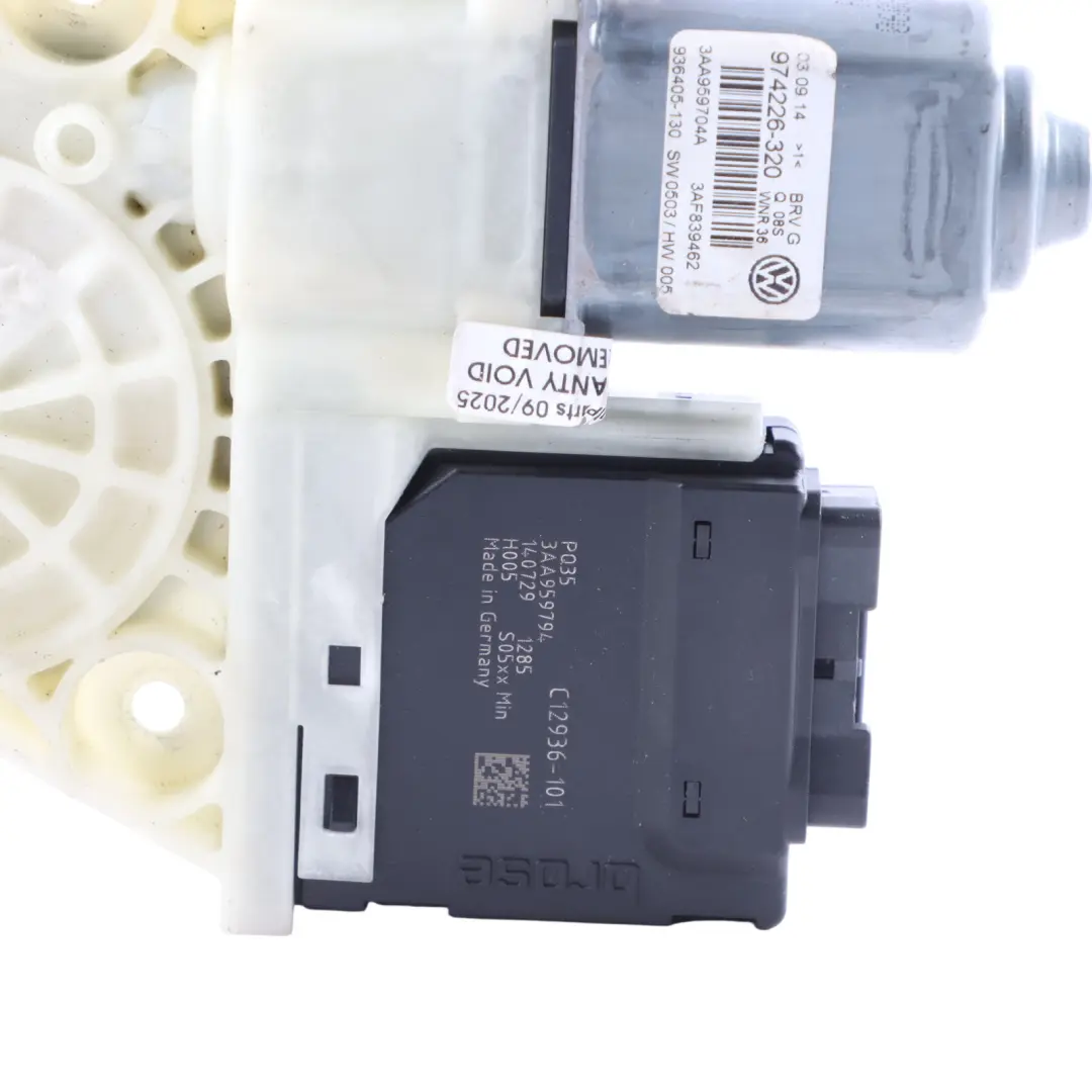 Window Electric Motor Right O/S to VW Volkswagen Passat B7 Rear with Part number 3AA959704A VW Volkswagen Passat B7 Rear Window Electric Motor Right O/S - SKU 3AA959704A - Part number 3AA959704A