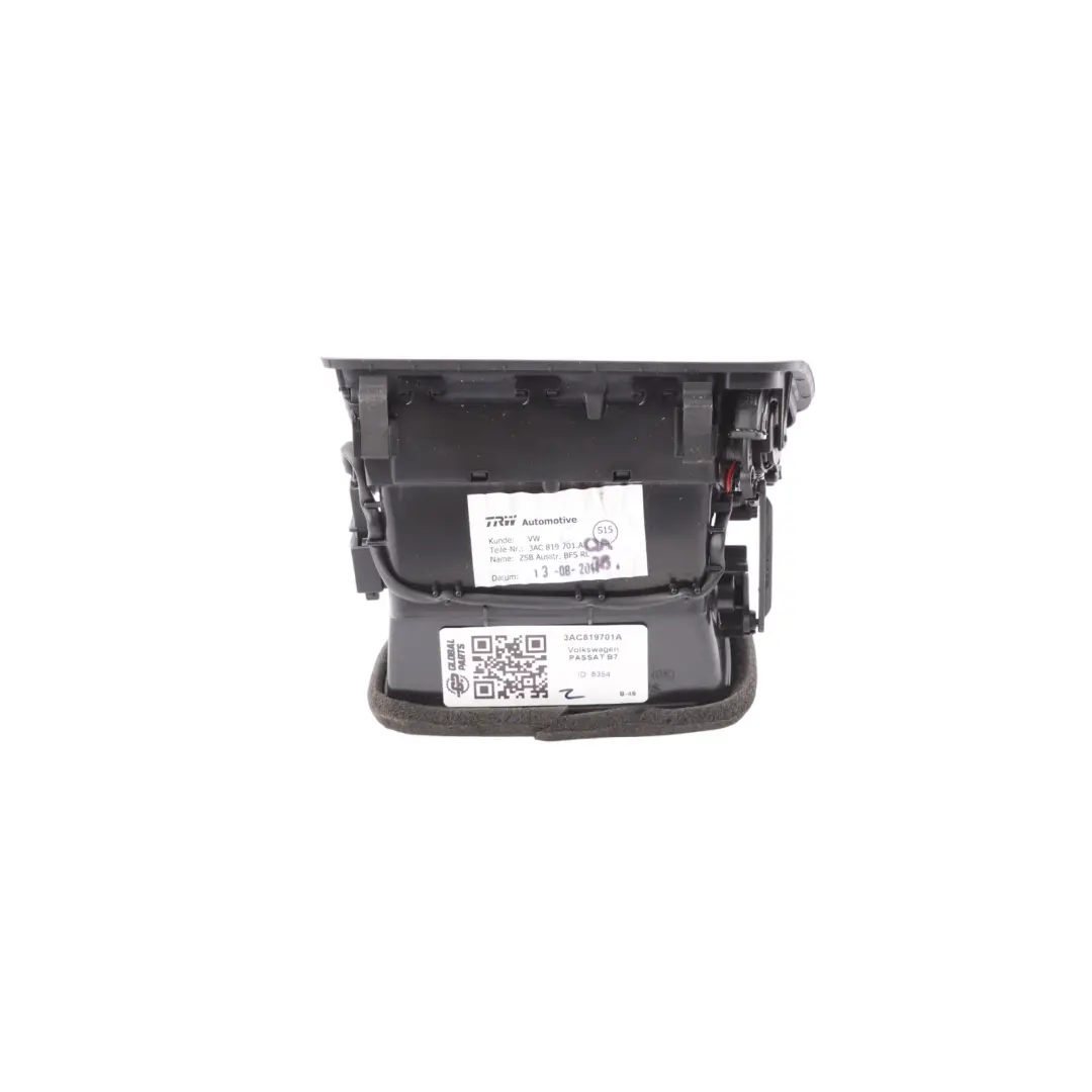 Rejilla Ventilación Aire Delantera Izquierda para Volkswagen Passat B7 con número de pieza 3AC819701A Volkswagen Passat B7 Rejilla Ventilación Aire Delantera Izquierda - SKU 3AC819701A - Número de pieza 3AC819701A