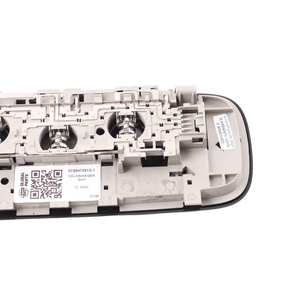 Mk6 GTI Luz Techo Interior Luz Lectura Trasera Negro para Volkswagen Golf con número de pieza 3C0947291D Volkswagen Golf Mk6 GTI Luz Techo Interior Luz Lectura Trasera Negro - SKU 3C0947291D-1 - Número de pieza 3C0947291D