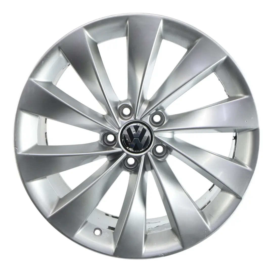 Volkswagen Scirocco Mk3 Silver Wheel Alloy Rim 18" 8J ET:41 - SKU 3C8601025D-5 - Part number 3C8601025D