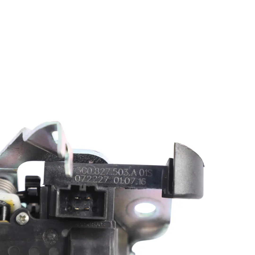 Trunk Lock Mechanism Catch Latch to Audi A4 B9 Tailgate with Part number 3G0827503A Audi A4 B9 Tailgate Trunk Lock Mechanism Catch Latch - SKU 3G0827503A - Part number 3G0827503A