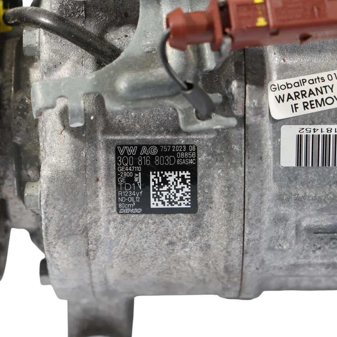 Audi S3 8Y VW Golf Mk8 A/C Air Conditioning Pump Compressor - SKU 3Q0816803D - Part number 3Q0816803D