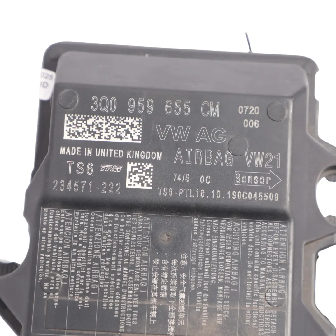 Seat Ateca Air Module Control Unit ECU Module Sensor - SKU 3Q0959655CM - Part number 3Q0959655CM