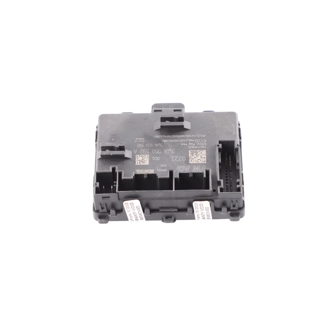 Audi A3 8Y Door Control Unit ECU Module Front Left N/S Side 3WA959595A - SKU 3WA959592A - Part number 3WA959592A