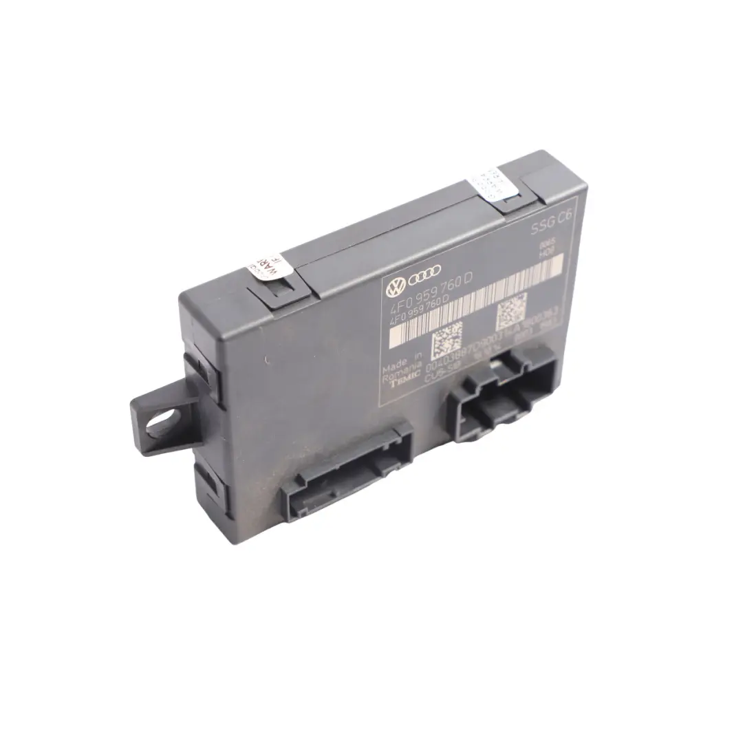 Asiento Delantero Memoria Módulo Control Unidad ECU para Audi Q7 4L con número de pieza 4F0959760D Audi Q7 4L Asiento Delantero Memoria Módulo Control Unidad ECU - SKU 4F0959760D - Número de pieza 4F0959760D