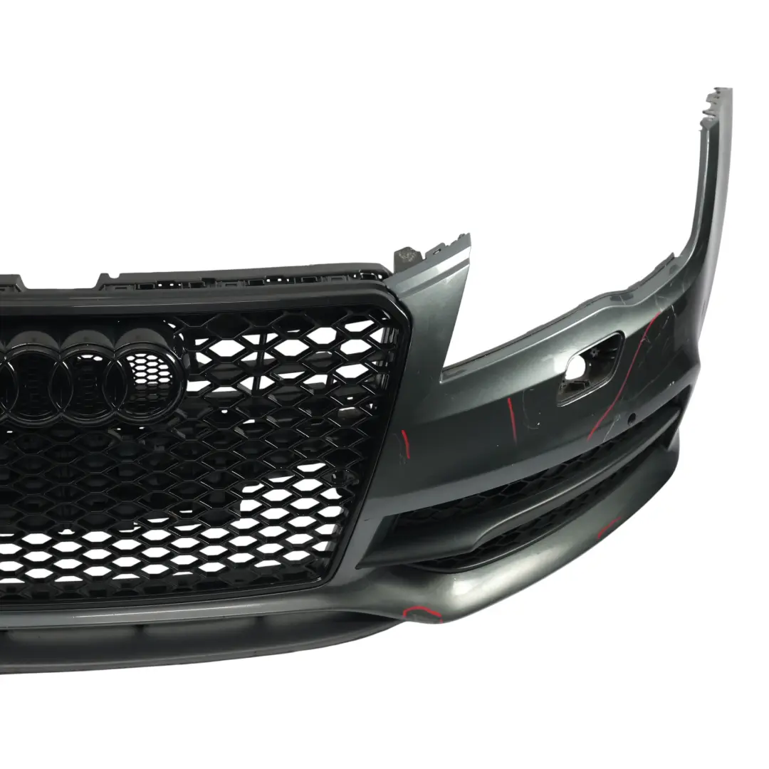 Front Bumper Trim Panel Cover PDC Daytona Grey Pearl Effect - Z7S to Audi A7 4G with Part number 4G8807065AF Audi A7 4G Front Bumper Trim Panel Cover PDC Daytona Grey Pearl Effect - Z7S - SKU 4G8807065AF-DGR - Part number 4G8807065AF