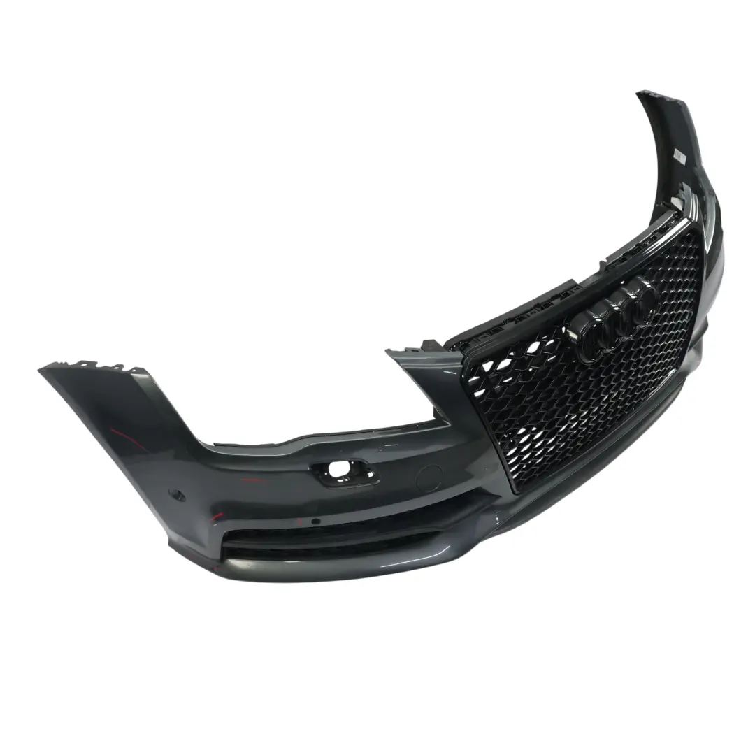 Front Bumper Trim Panel Cover PDC Daytona Grey Pearl Effect - Z7S to Audi A7 4G with Part number 4G8807065AF Audi A7 4G Front Bumper Trim Panel Cover PDC Daytona Grey Pearl Effect - Z7S - SKU 4G8807065AF-DGR - Part number 4G8807065AF