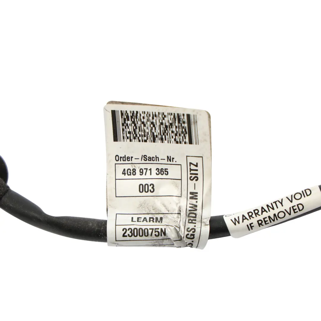 Audi A7 4G Seat Cable Front Left Right N/O/S Wiring Loom Harness - SKU 4G8971365 - Part number 4G8971365