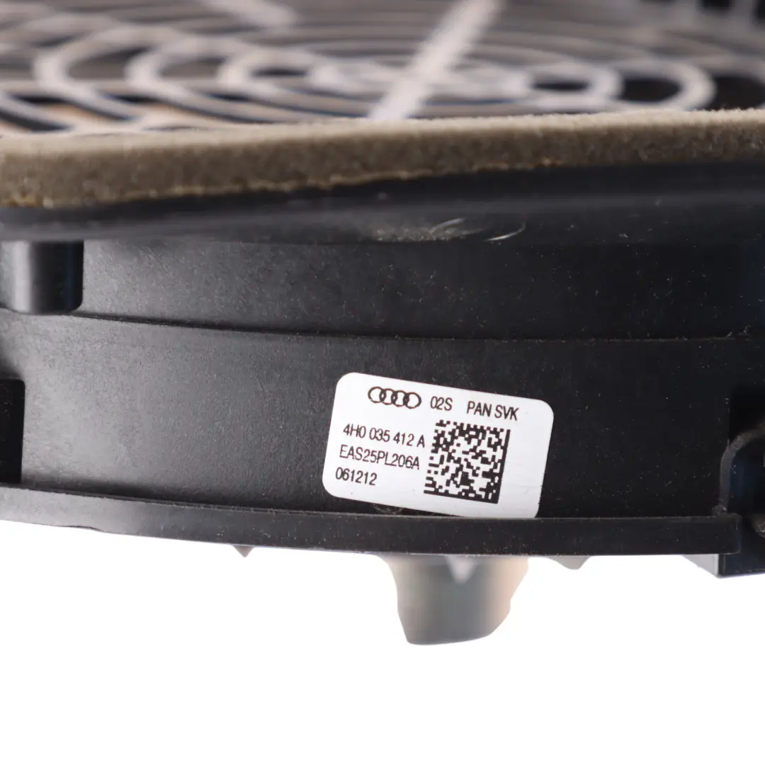 Subwoofer Speaker Hi-Fi Rear Centre to Audi A8 4H with Part number 4H0035412A Audi A8 4H Subwoofer Speaker Hi-Fi Rear Centre - SKU 4H0035412A - Part number 4H0035412A