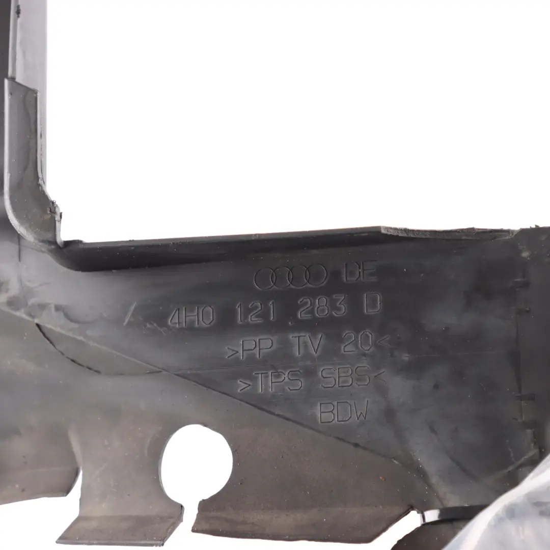 Radiator Air Duct Guide Channel Front Left N/S 3.0 TDI to Audi A8 D4 with Part number 4H0121283D Audi A8 D4 Radiator Air Duct Guide Channel Front Left N/S 3.0 TDI - SKU 4H0121283D - Part number 4H0121283D