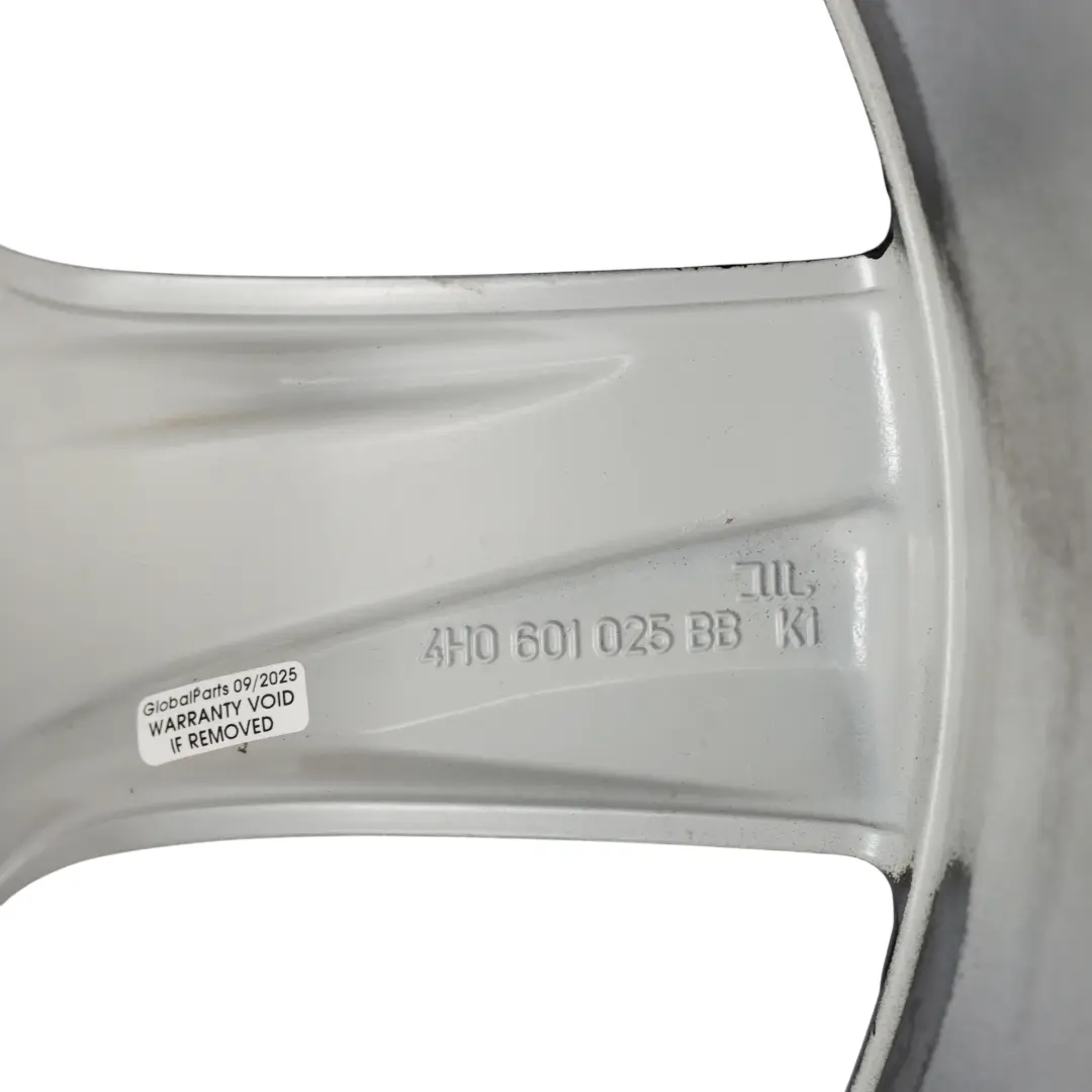 Audi A8 4H D4 Black Wheel Alloy Rim 19" 9J ET:33 Star Spoke - SKU 4H0601025BB-3 - Part number 4H0601025BB