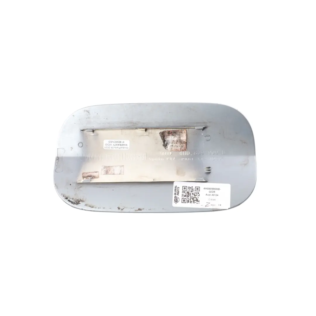 Audi A8 D4 Fuel Filler Flap Tank Cap Cover Quartz Grey Metallic - Y7G - SKU 4H0809909B-QGR - Part number 4H0809909B