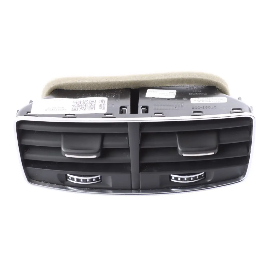 Centre Console Air Vent Panel Grille Nozzle to Audi A8 D4 Rear with Part number 4H0819203B Audi A8 D4 Rear Centre Console Air Vent Panel Grille Nozzle - SKU 4H0819203B - Part number 4H0819203B