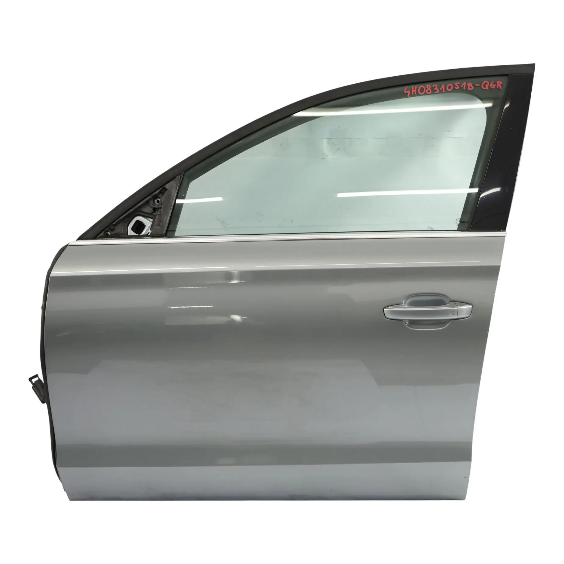 Audi A8 D4 Door Front Left N/S Covering Panel Quartz Grey Metallic - Y7G