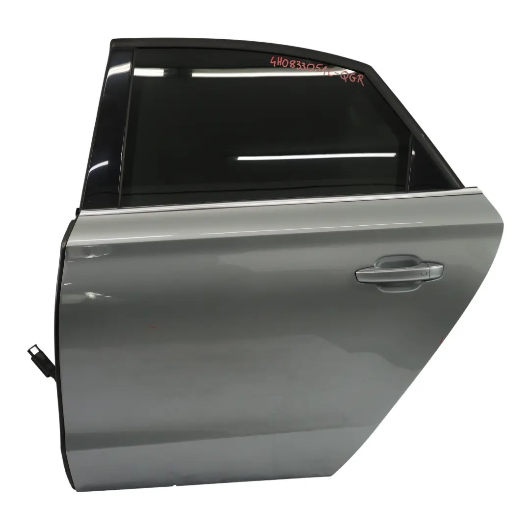 Audi A8 D4 Rear Door Left N/S Covering Panel Quartz Grey Metallic - Y7G - SKU 4H0833051C-QGR - Part number 4H0833051C