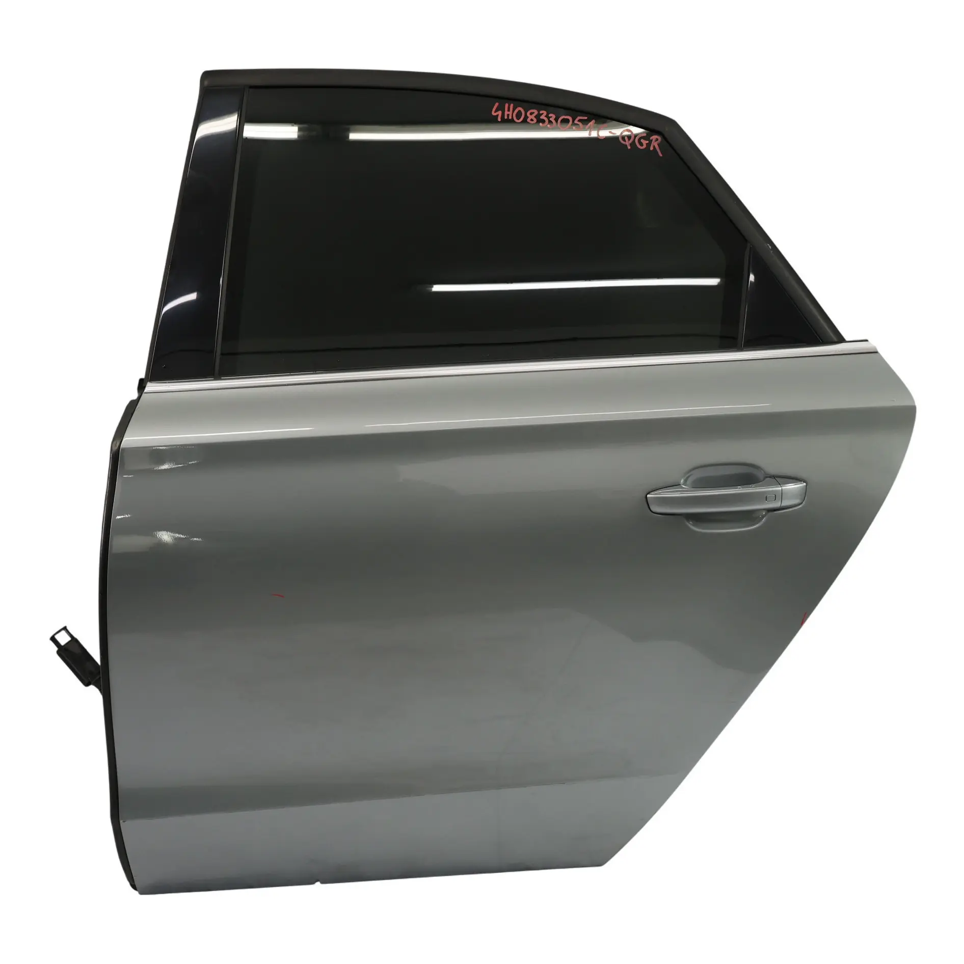Audi A8 D4 Rear Door Left N/S Covering Panel Quartz Grey Metallic - Y7G