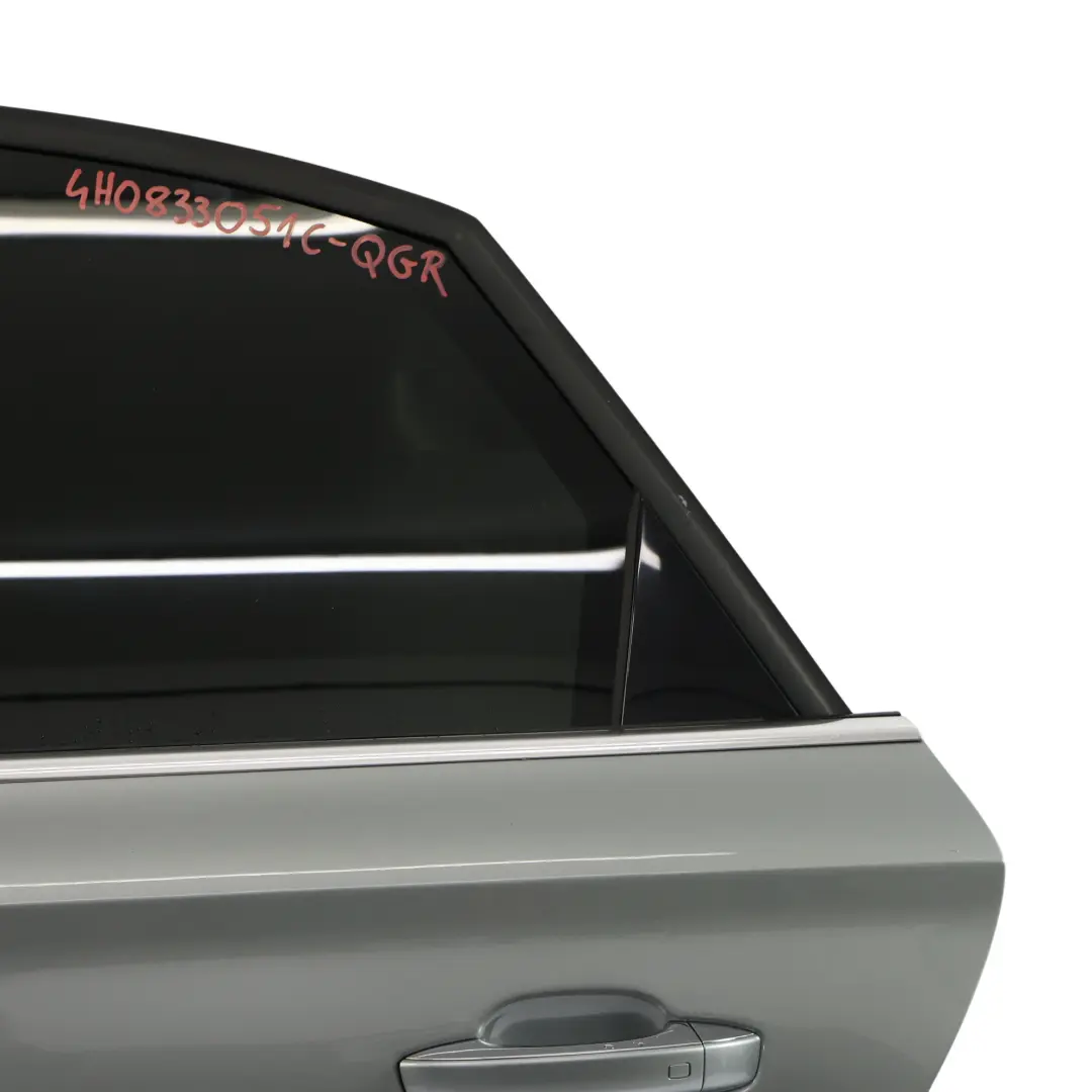 Audi A8 D4 Rear Door Left N/S Covering Panel Quartz Grey Metallic - Y7G - SKU 4H0833051C-QGR - Part number 4H0833051C