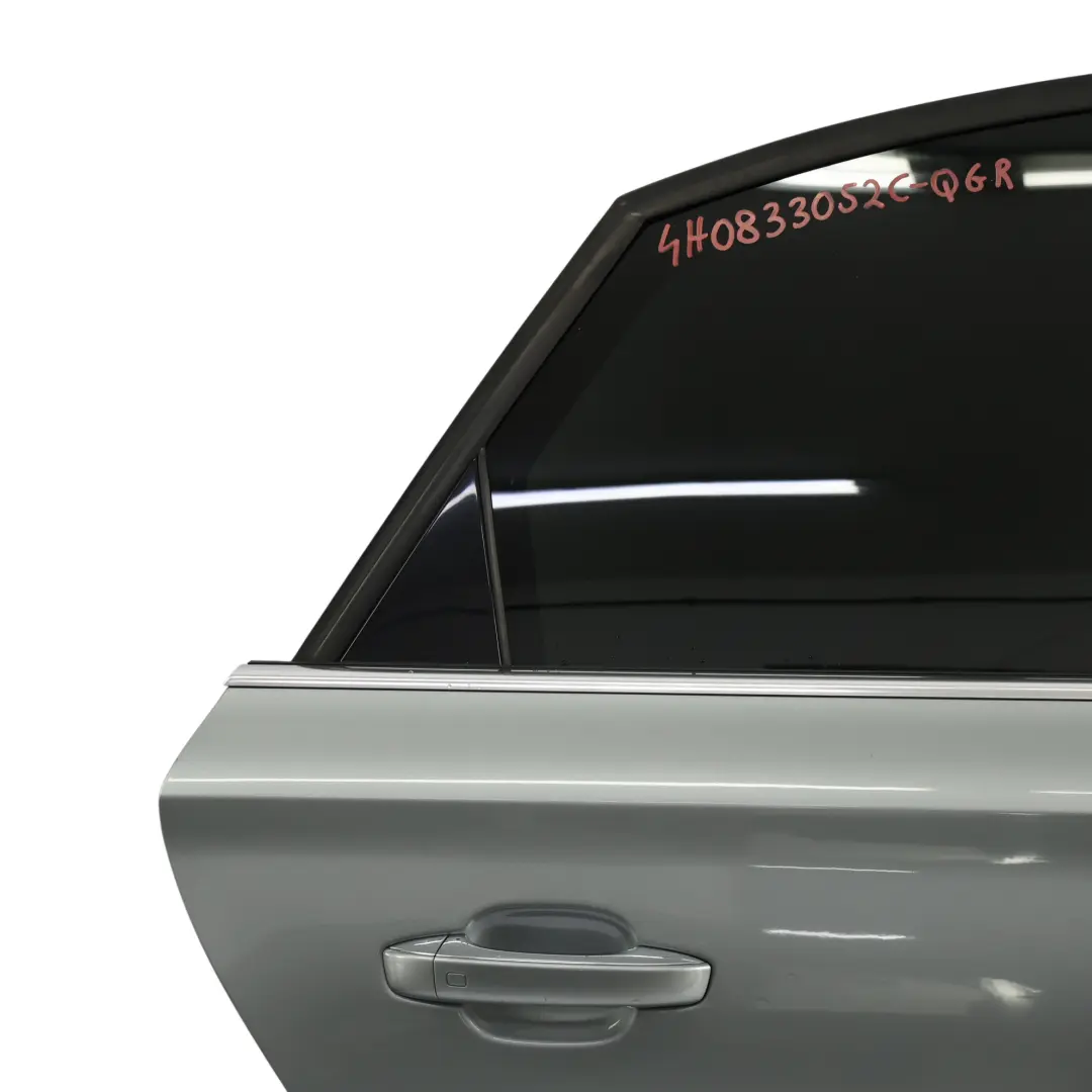 Audi A8 D4 Rear Door Right O/S Covering Panel Quartz Grey Metallic - Y7G - SKU 4H0833052C-QGR - Part number 4H0833052C