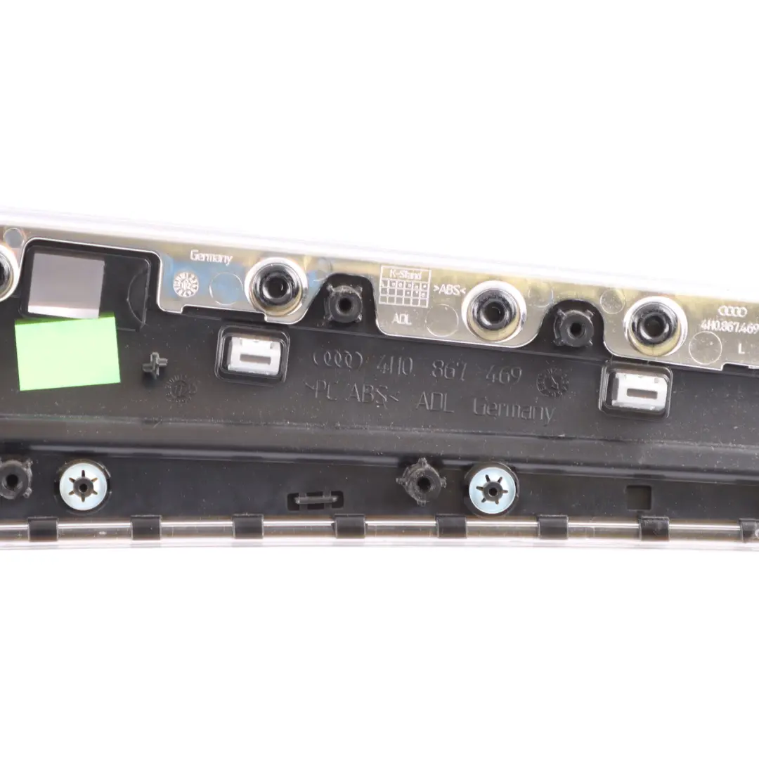 Door Card Aperture Aluminium Trim Panel Rear Left N/S 4H0867373B to Audi A8 D4 with Part number 4H0867085B Audi A8 D4 Door Card Aperture Aluminium Trim Panel Rear Left N/S 4H0867373B - SKU 4H0867085B - Part number 4H0867085B