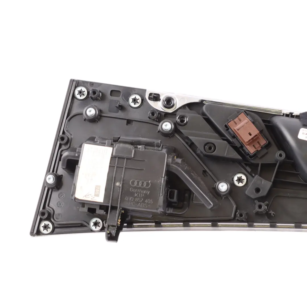 Door Card Aperture Aluminium Trim Panel Rear Left N/S 4H0867373B to Audi A8 D4 with Part number 4H0867085B Audi A8 D4 Door Card Aperture Aluminium Trim Panel Rear Left N/S 4H0867373B - SKU 4H0867085B - Part number 4H0867085B