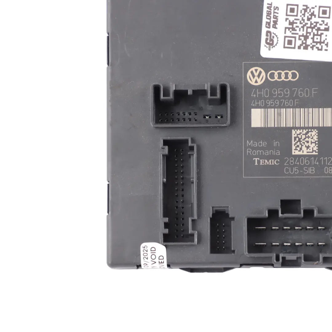 Modulo Regolazione Schienale Sedile Anteriore Sinistro per Audi A8 D4 con numero di parte 4H0959760F Audi A8 D4 Modulo Regolazione Schienale Sedile Anteriore Sinistro - SKU 4H0959760F - Numero di parte 4H0959760F