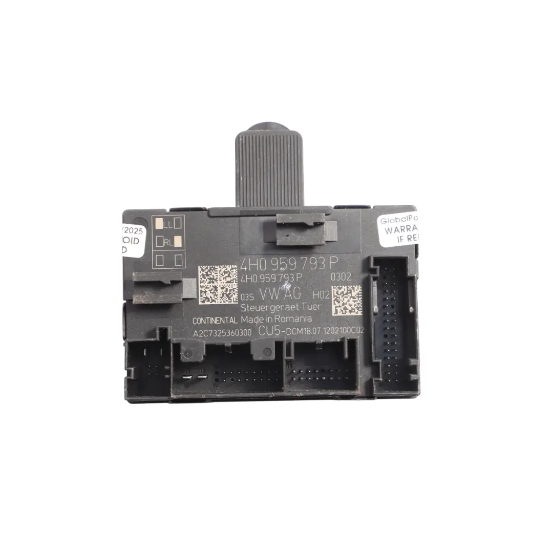 Porsche Cayenne 92A Front Door Control Module Unit ECU Driver's Side - SKU 4H0959793P - Part number 4H0959793P
