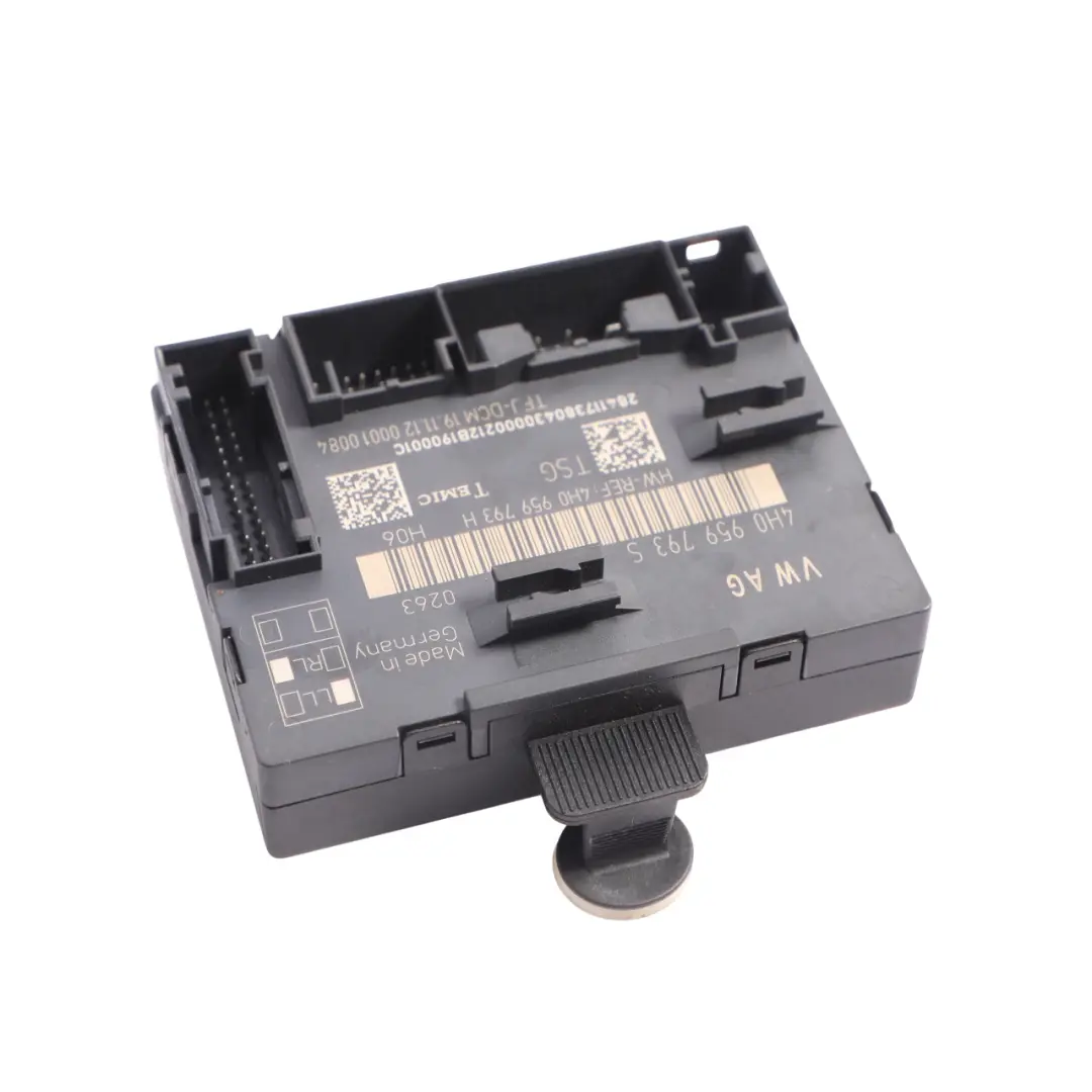Front Door Control Module Unit ECU Driver's Side to Audi A8 D4 with Part number 4H0959793S Audi A8 D4 Front Door Control Module Unit ECU Driver's Side - SKU 4H0959793S - Part number 4H0959793S