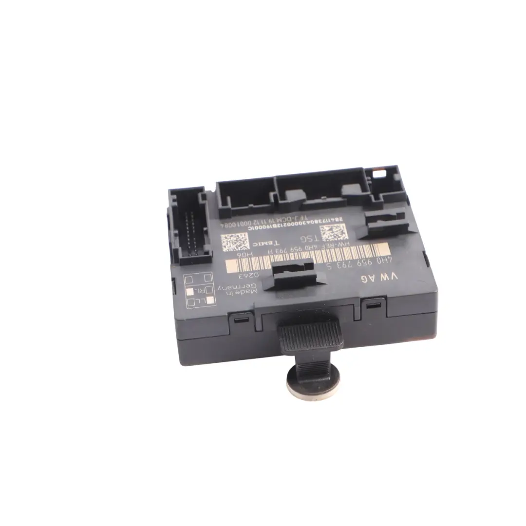 Front Door Control Module Unit ECU Driver's Side to Audi A8 D4 with Part number 4H0959793S Audi A8 D4 Front Door Control Module Unit ECU Driver's Side - SKU 4H0959793S - Part number 4H0959793S