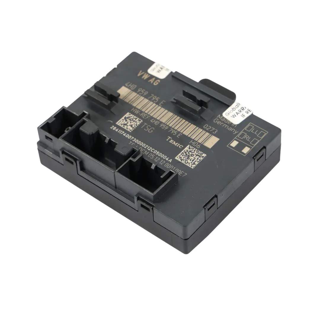 Unidad De Control Módulo Puerta Trasera Izquierda Derecha para Audi A8 4H con número de pieza 4H0959795E Audi A8 4H Unidad De Control Módulo Puerta Trasera Izquierda Derecha - SKU 4H0959795E - Número de pieza 4H0959795E
