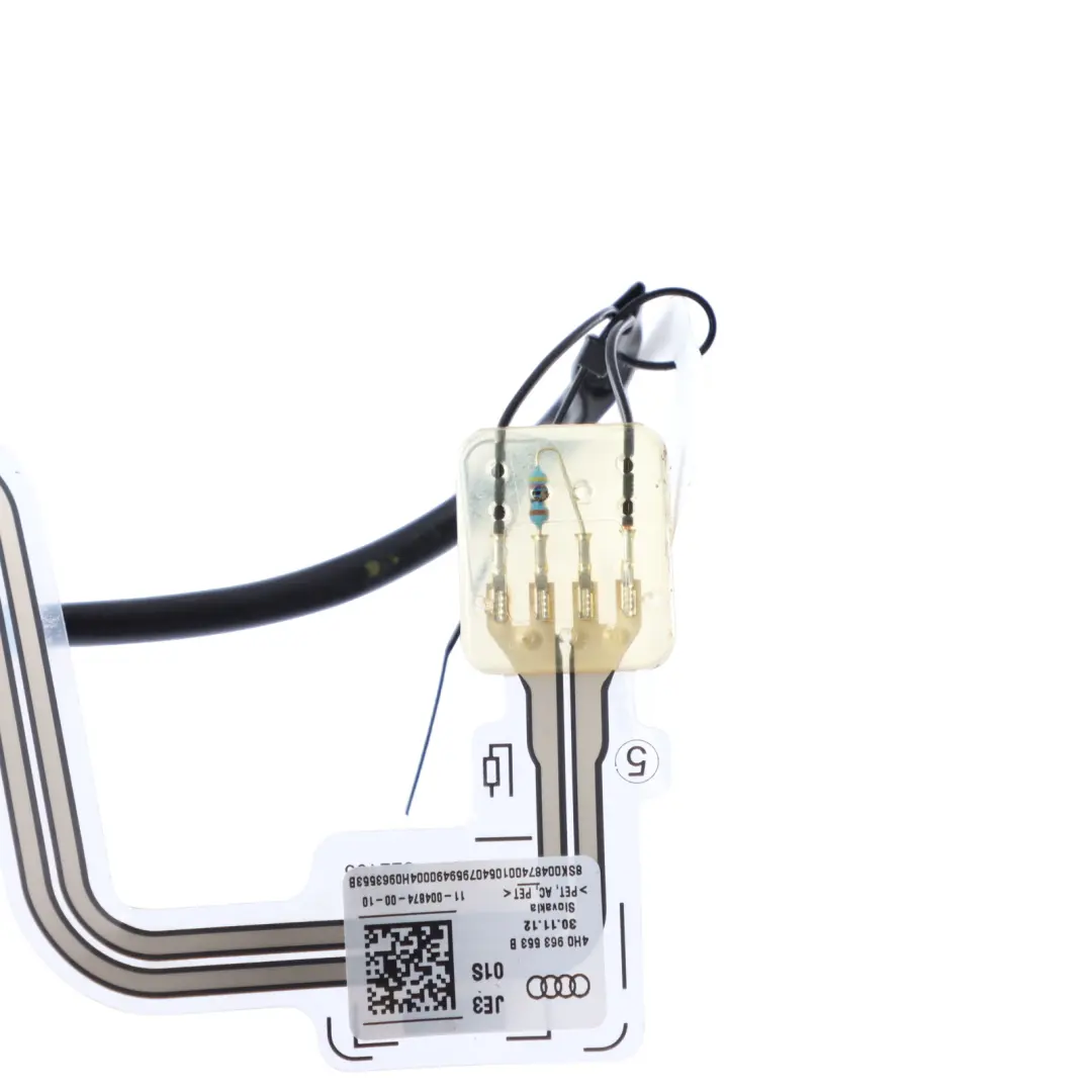 Occupancy Sensor Mat to Audi A8 D4 Passenger Seat with Part number 4H0963553B Audi A8 D4 Passenger Seat Occupancy Sensor Mat - SKU 4H0963553B - Part number 4H0963553B