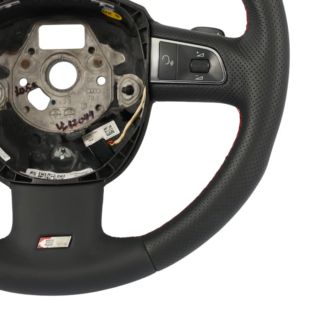 Steering Wheel S-Line NEW Black Leather Paddle Shift to Audi Q7 4L with Part number 4L0419091R Audi Q7 4L Steering Wheel S-Line NEW Black Leather Paddle Shift - SKU 4L0419091R-1 - Part number 4L0419091R