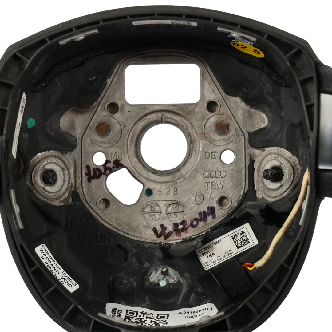 Audi Q7 4L Volant S-Line NEUF Cuir Noir Palettes Changement Vitesse - SKU 4L0419091R-1 - Numéro de pièce 4L0419091R