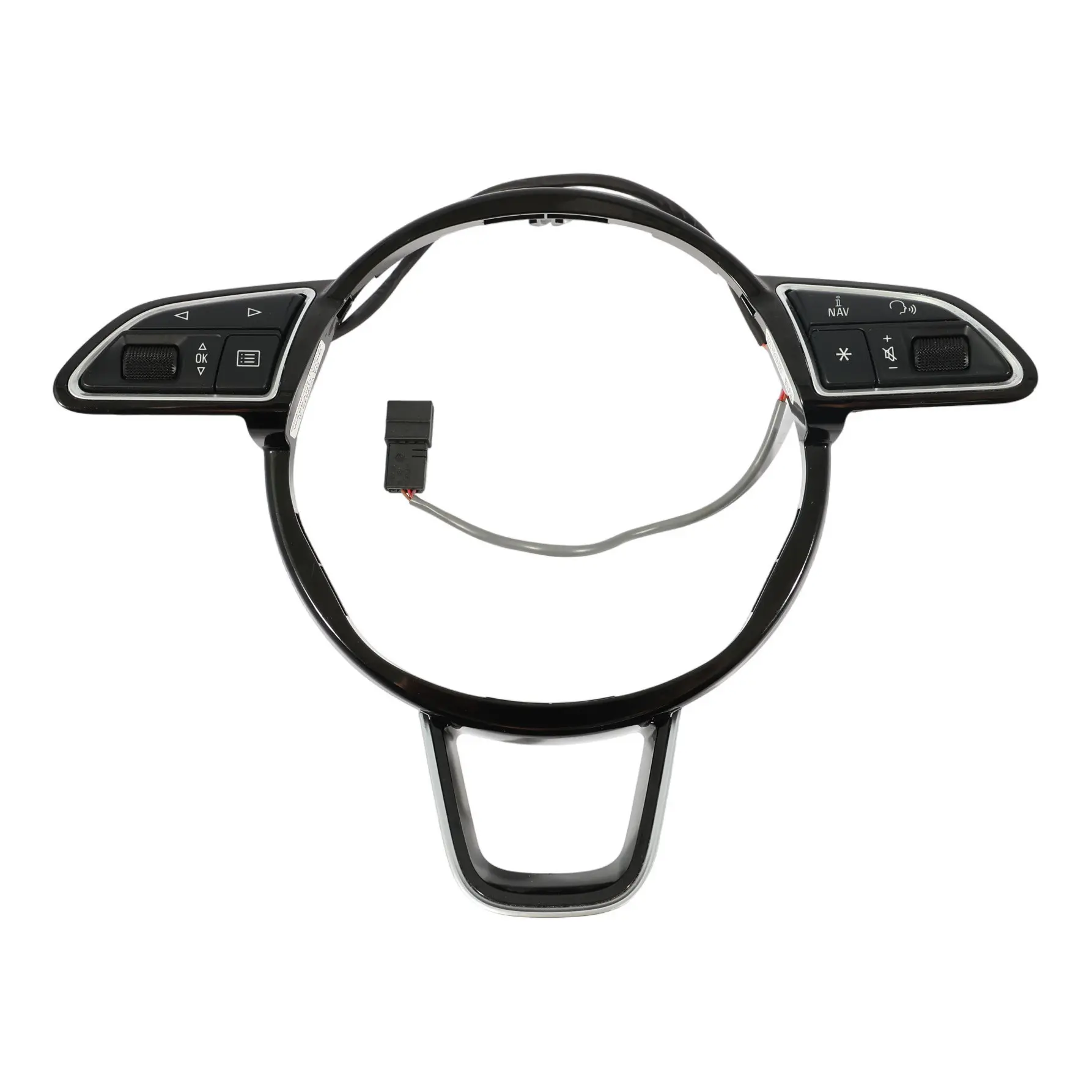 Audi Q7 4L Steering Wheel Switch Button Trim Cover Frame Black 4L0419689A