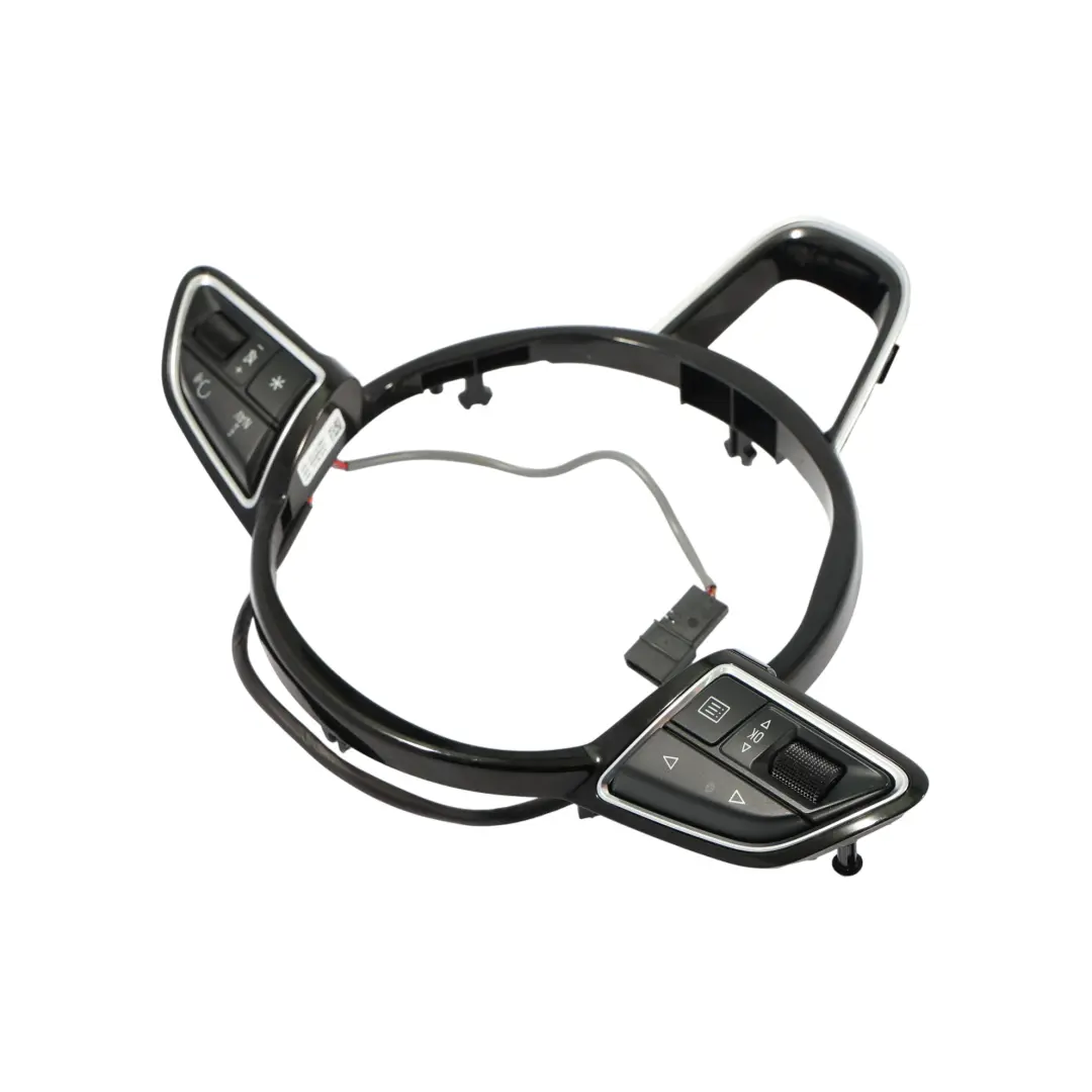 Audi Q7 4L Steering Wheel Switch Button Trim Cover Frame Black - SKU 4L0419689A-2 - Part number 4L0419689A