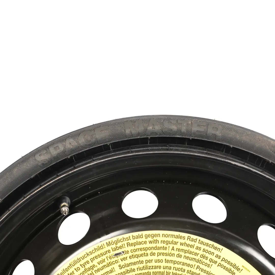 Steel Spare Wheel R18 4J Tire Vredestein 195/75 ET53 to Audi Q7 4L with Part number 4L0601027B Audi Q7 4L Steel Spare Wheel R18 4J Tire Vredestein 195/75 ET53 - SKU 4L0601027B - Part number 4L0601027B