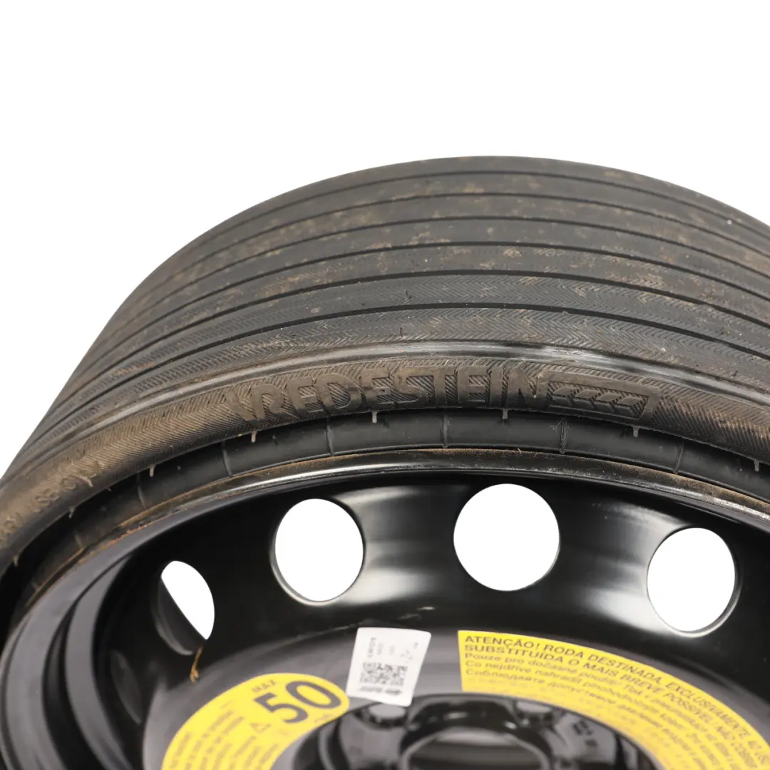 Steel Spare Wheel R18 4J Tire Vredestein 195/75 ET53 to Audi Q7 4L with Part number 4L0601027B Audi Q7 4L Steel Spare Wheel R18 4J Tire Vredestein 195/75 ET53 - SKU 4L0601027B - Part number 4L0601027B