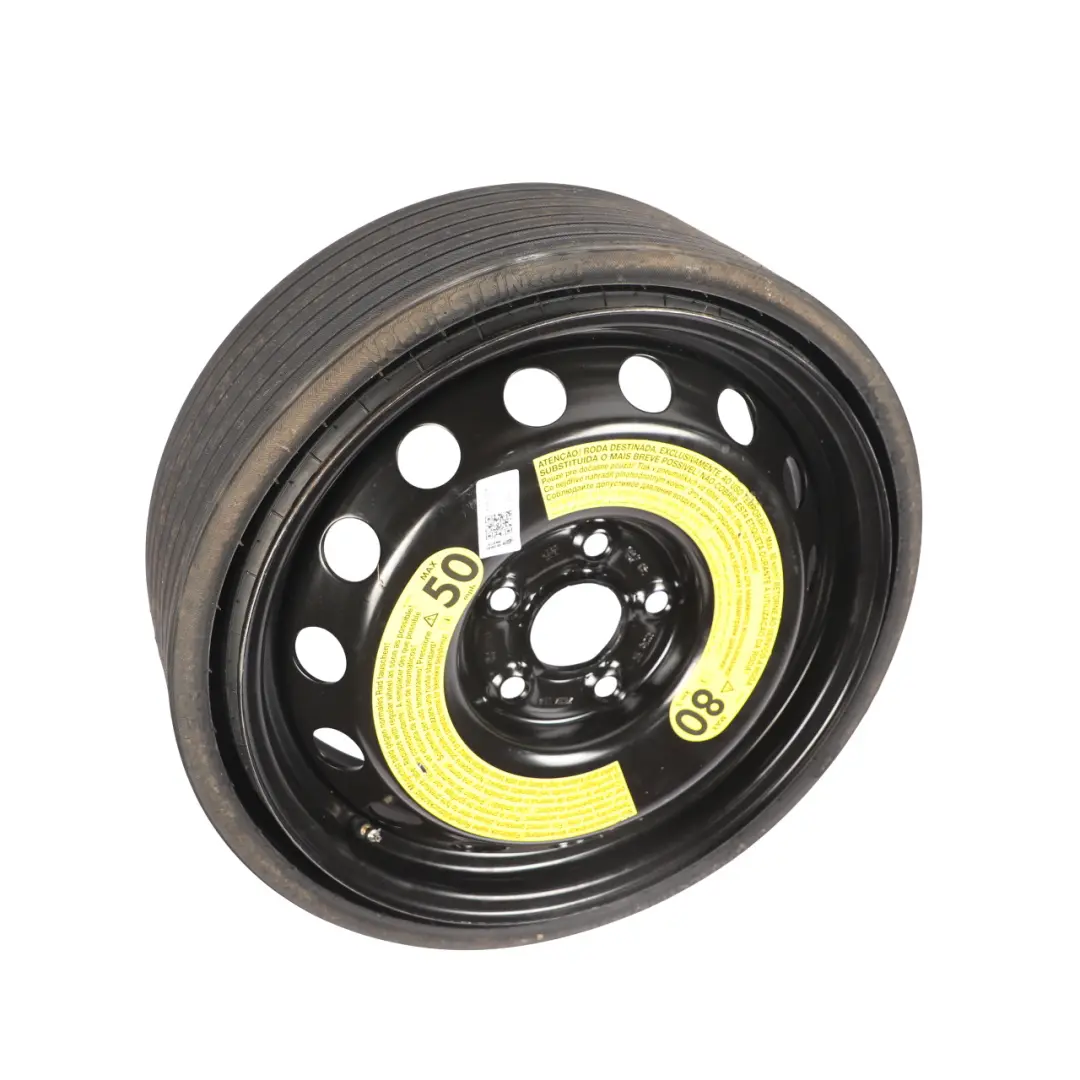 Audi Q7 4L Steel Spare Wheel R18 4J Tire Vredestein 195/75 ET53 - SKU 4L0601027B - Part number 4L0601027B