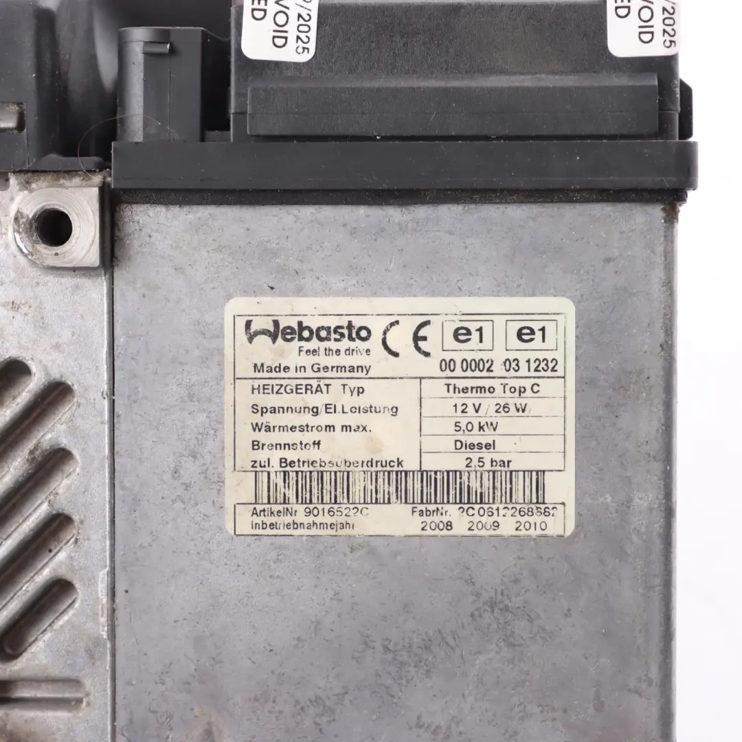 Webasto Auxiliary Additional Pre Heater Diesel to Audi Q7 4L with Part number 4L0815071E Audi Q7 4L Webasto Auxiliary Additional Pre Heater Diesel - SKU 4L0815071E - Part number 4L0815071E