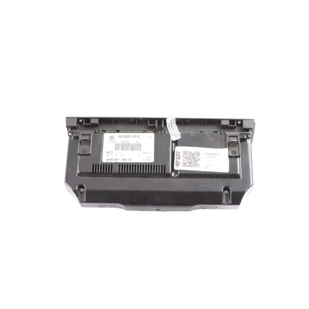 A/C Air Condition Heater Switch Control Module Unit Panel to Audi Q7 4L with Part number 4L0820043K Audi Q7 4L A/C Air Condition Heater Switch Control Module Unit Panel - SKU 4L0820043K - Part number 4L0820043K