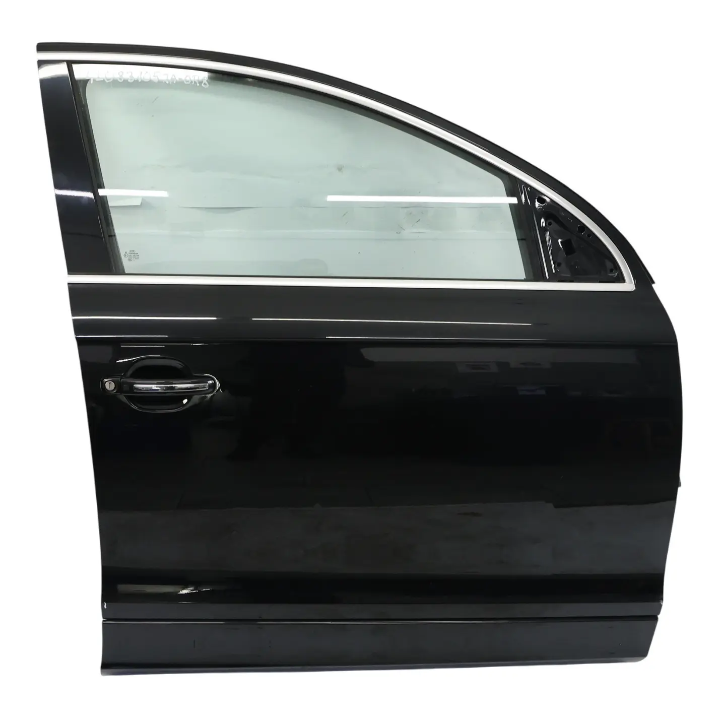 Audi Q7 4L Door Front Right O/S Covering Panel Orca Black Metallic - C9X