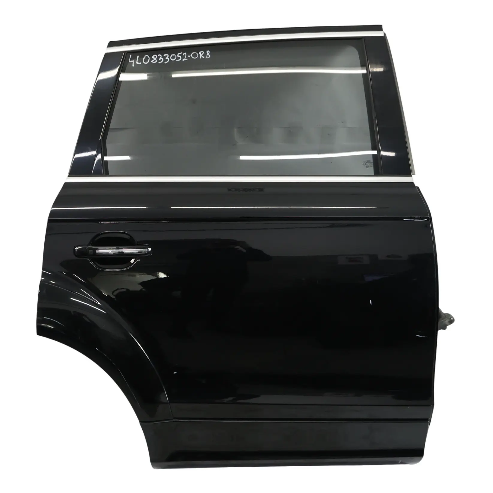 Audi Q7 4L Tür Hinten Rechts Abdeckplatte Orca Schwarz Metallic - C9X