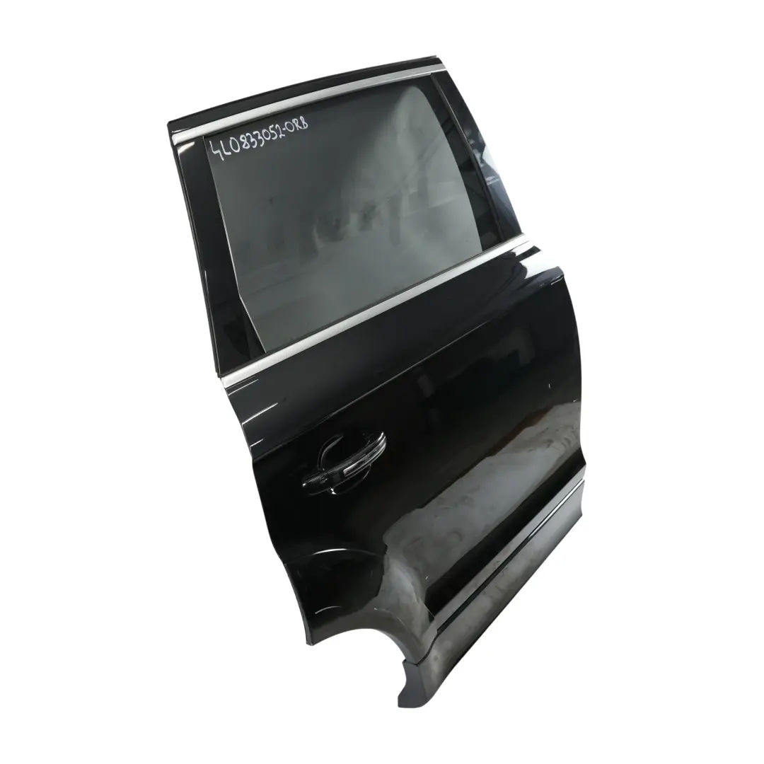 Audi Q7 4L Door Rear Right O/S Covering Panel Orca Black Metallic - C9X - SKU 4L0833052-ORB - Part number 4L0833052