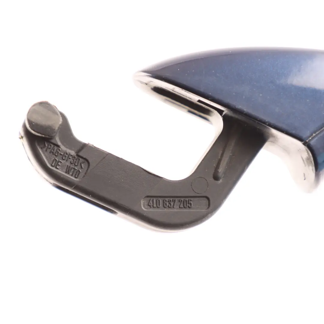 Front Door Grab Handle Driver's Side Mugello Blue Pearl Effect Z5E to Audi Q7 4L with Part number 4L0837205 Audi Q7 4L Front Door Grab Handle Driver's Side Mugello Blue Pearl Effect Z5E - SKU 4L0837205-MUB1 - Part number 4L0837205