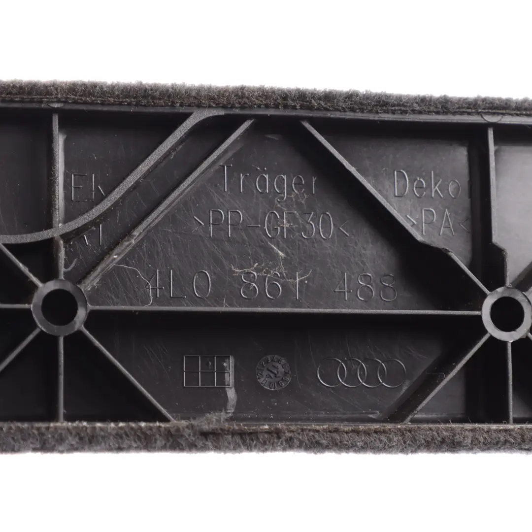 Trunk Boot Side Trim Cover Panel Black Rear Right O/S to Audi Q7 4L with Part number 4L0861488H Audi Q7 4L Trunk Boot Side Trim Cover Panel Black Rear Right O/S - SKU 4L0861488H - Part number 4L0861488H